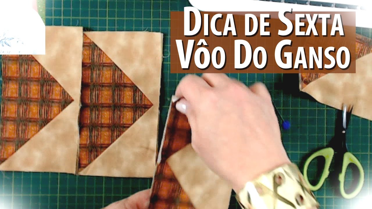 VÔO DO GANSO/FLYING GEESE - Dica de Sexta (Tutorial Patchwork)
