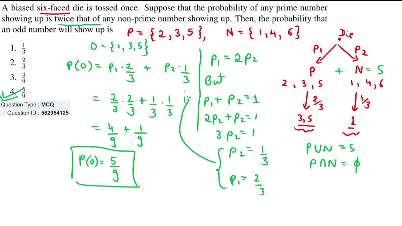 Probability Questions QID 562954127, 562954125  CSIR NET-July 2025 PYQ |