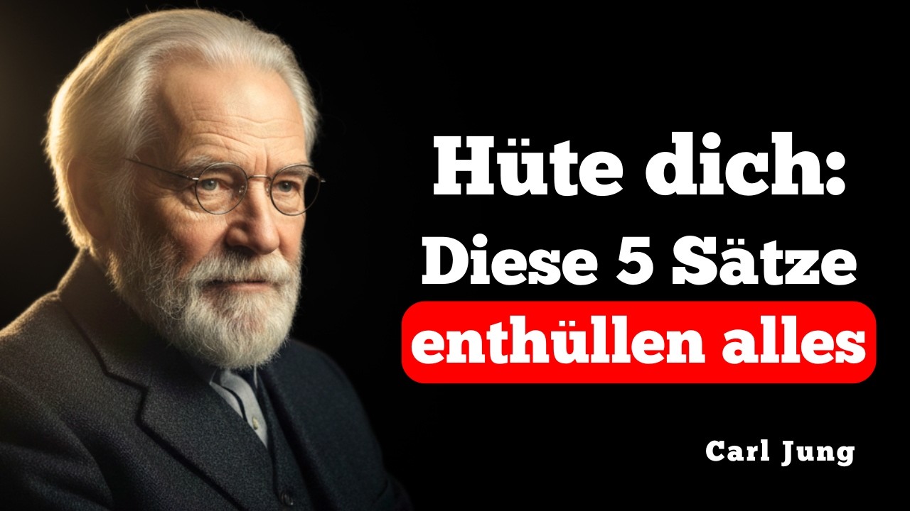 Hüte dich vor Menschen, die diese 5 Sätze sagen (Carl Jung)