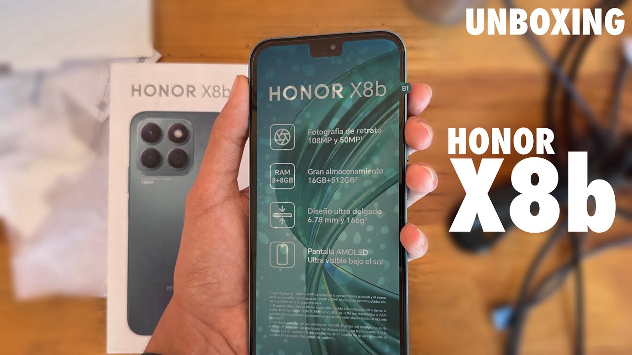 HONOR X8b 512gb Cian - Unboxing en Español