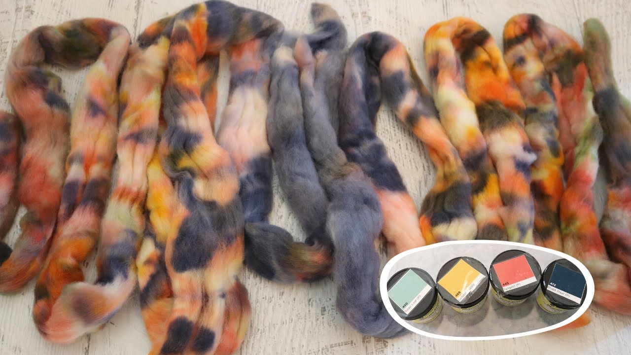 Dyepot Weekly #212 - Layering Roving and Acid Dye Powder in a Dyepot For a Unique Colorway