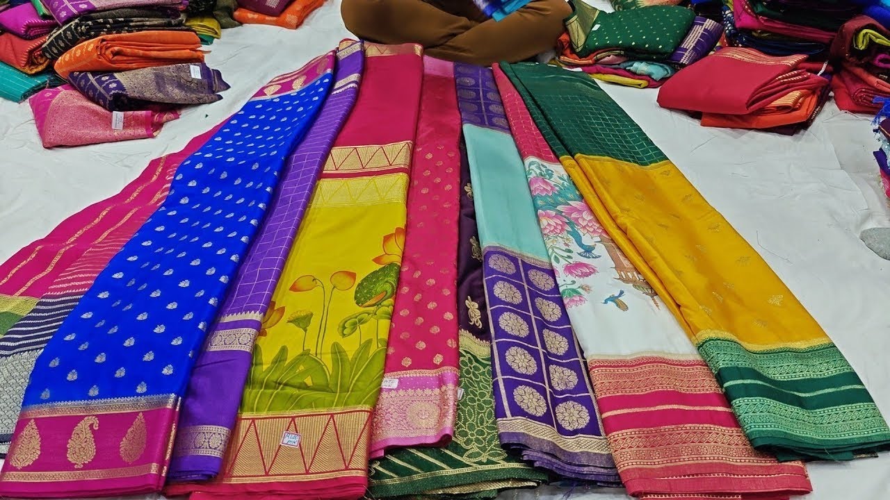 175Rs/-Chickpet Bangalore Wholesale Sarees/Festival,Weding&Gifted Sarees/Shopping