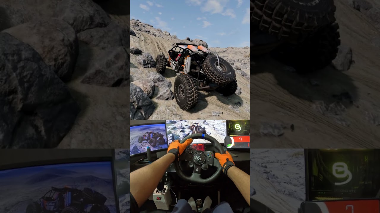 Rock crawling BeamNG drive update 2022 #offroaddriving #logitechg923 #gameplay #gaming #rockcrawling