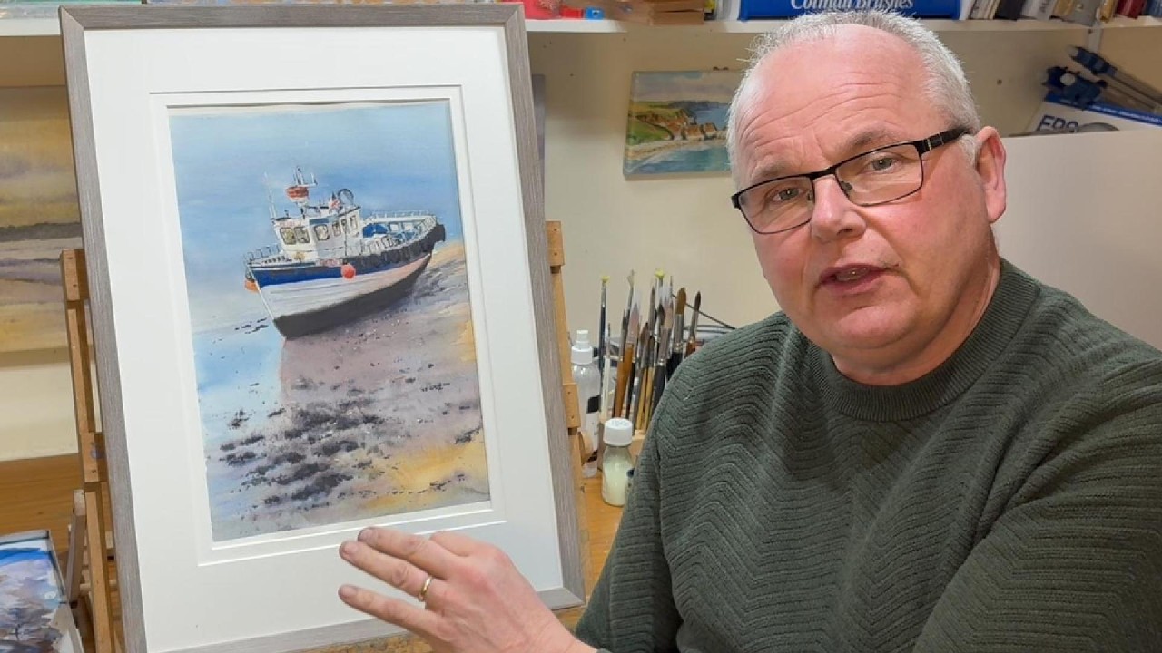 This Hidden Trick Makes Boats & Wet Sand Easy in Watercolour