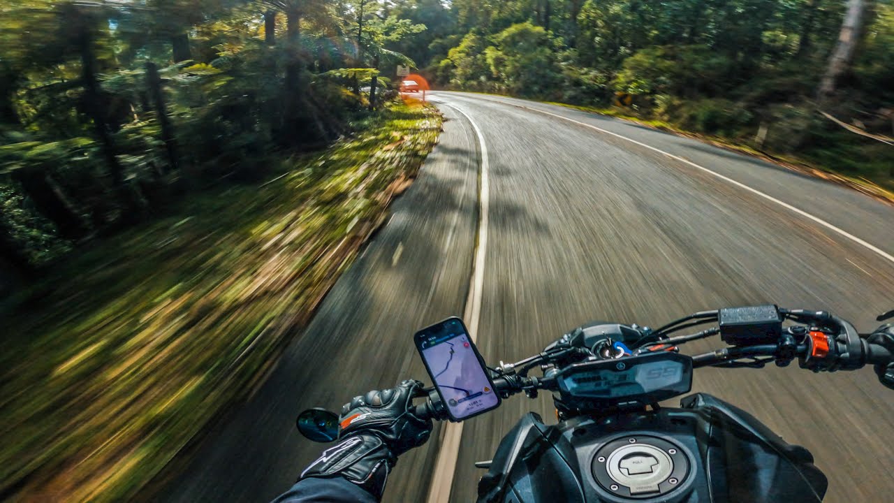 Ride to Mountain on a Freezing day. Pt.5 | YAMAHA MT-07 AKRAPOVIC [4K]