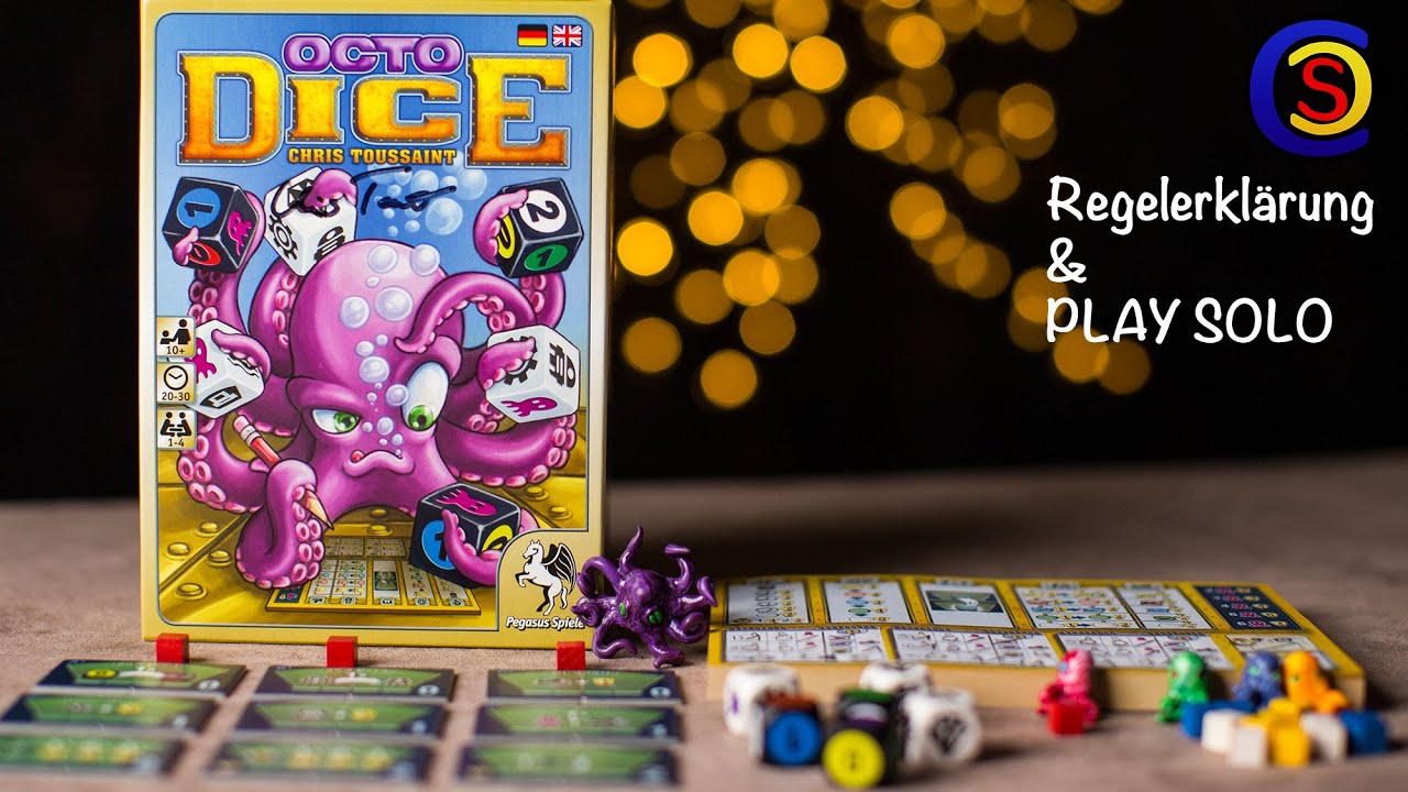 Brettspiel OctoDice - Regeln & Let`s Play - SOLO