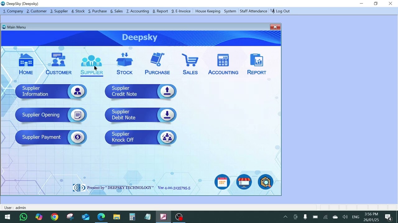 DSBS - purchase invoice & supplier payment & check outstanding balance