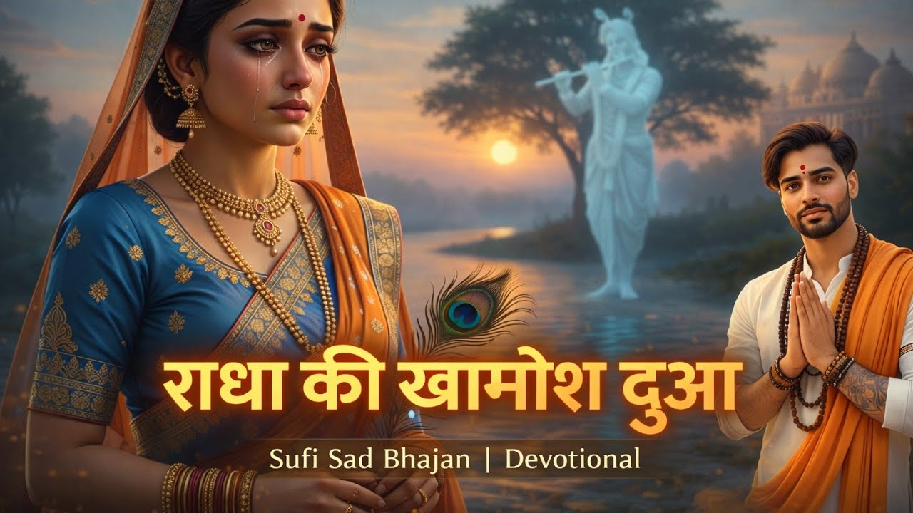 राधा की ख़ामोश दुआ | Sufi Sad Radha Krishna Bhajan | Low Pitch Devotional Song