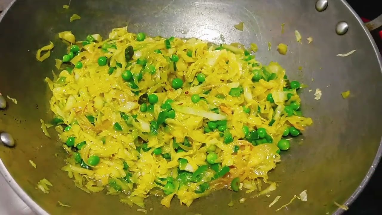 पत्ता गोभी की मिक्स सब्ज़ि की रेसिपी #viral #recipe #ghar ka kahana# trending 