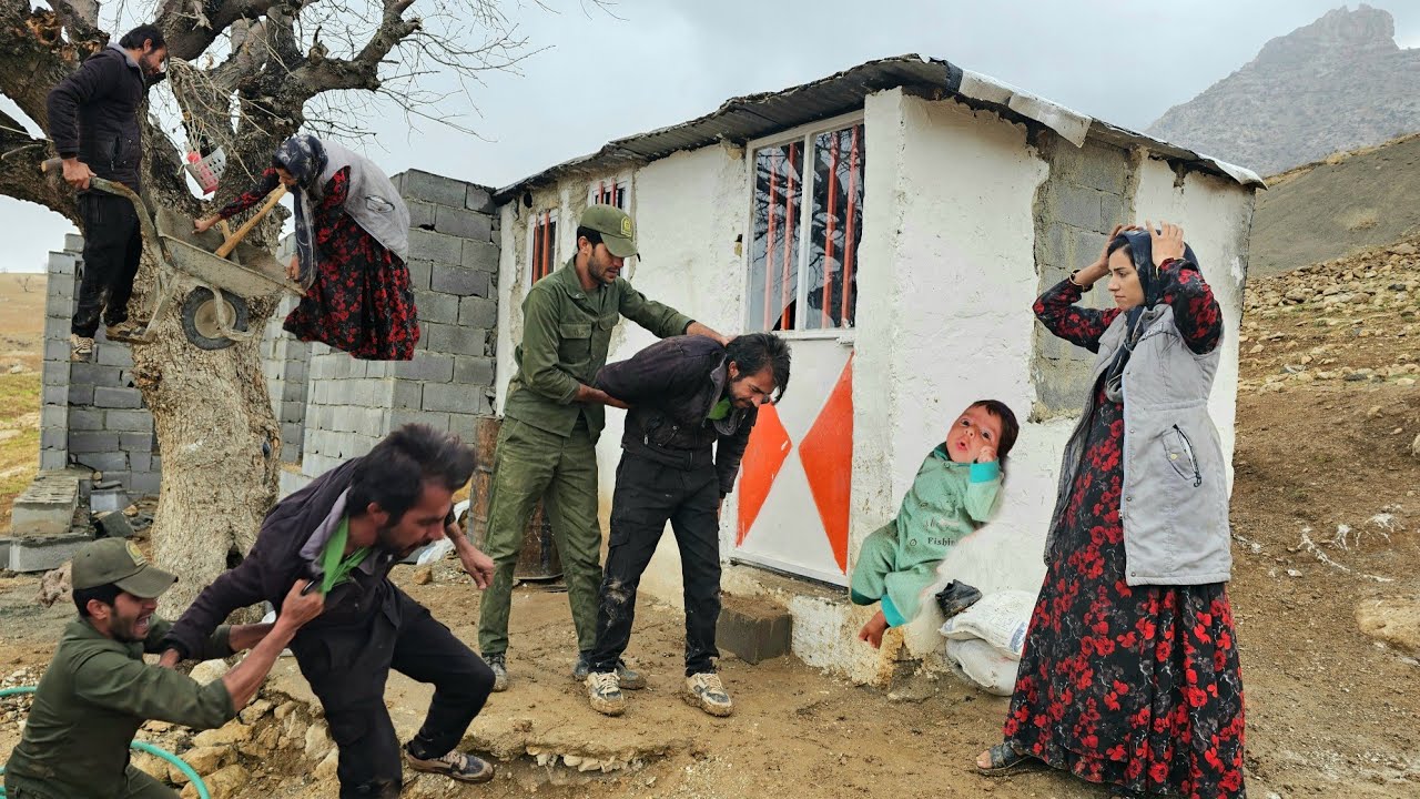 Helping to build a mountain home for a nomadic mother and family crisis