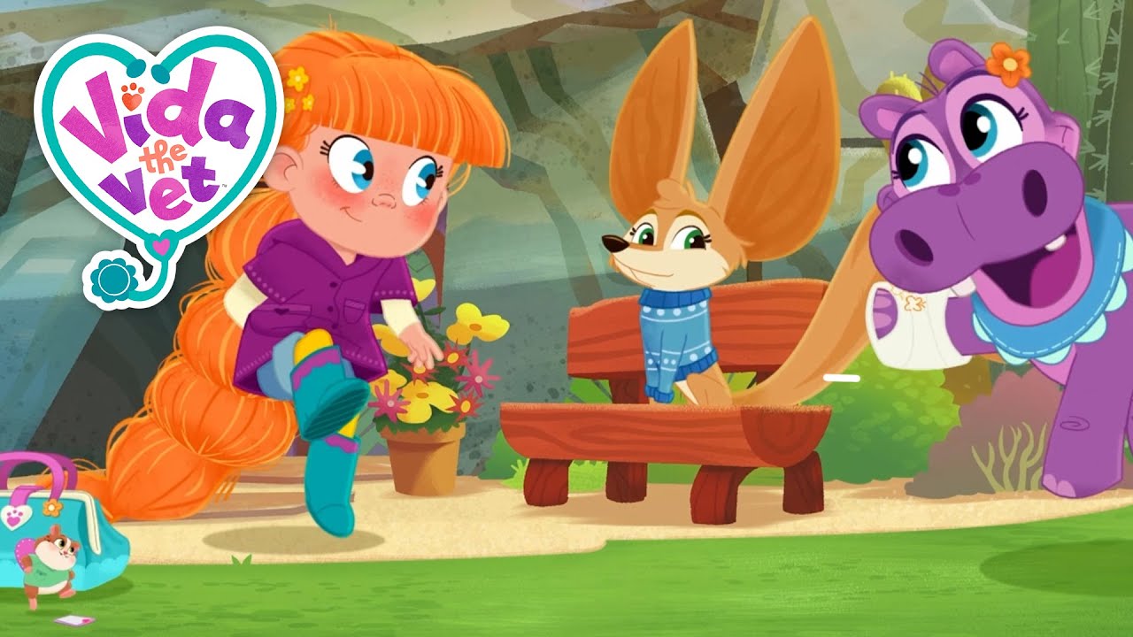 Juno the Patient + More Vida the Vet 🩺⛑️ Cartoons for Kids | Animal Fun | Good Habits | Healing up