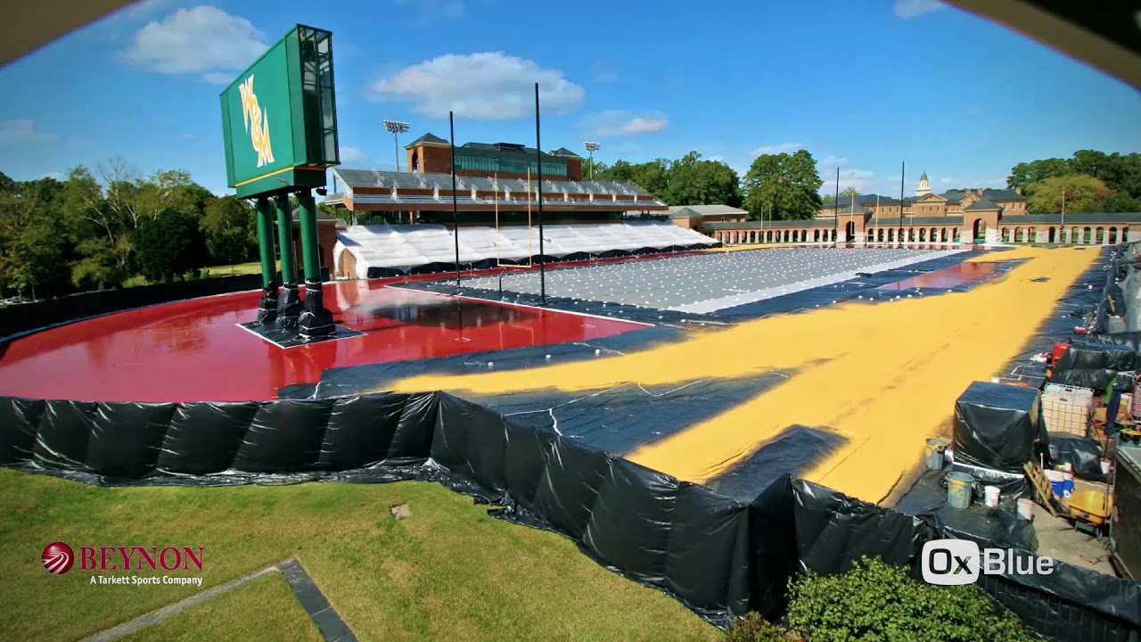 Track & Field Installation Time-lapse - The College of William & Mary
