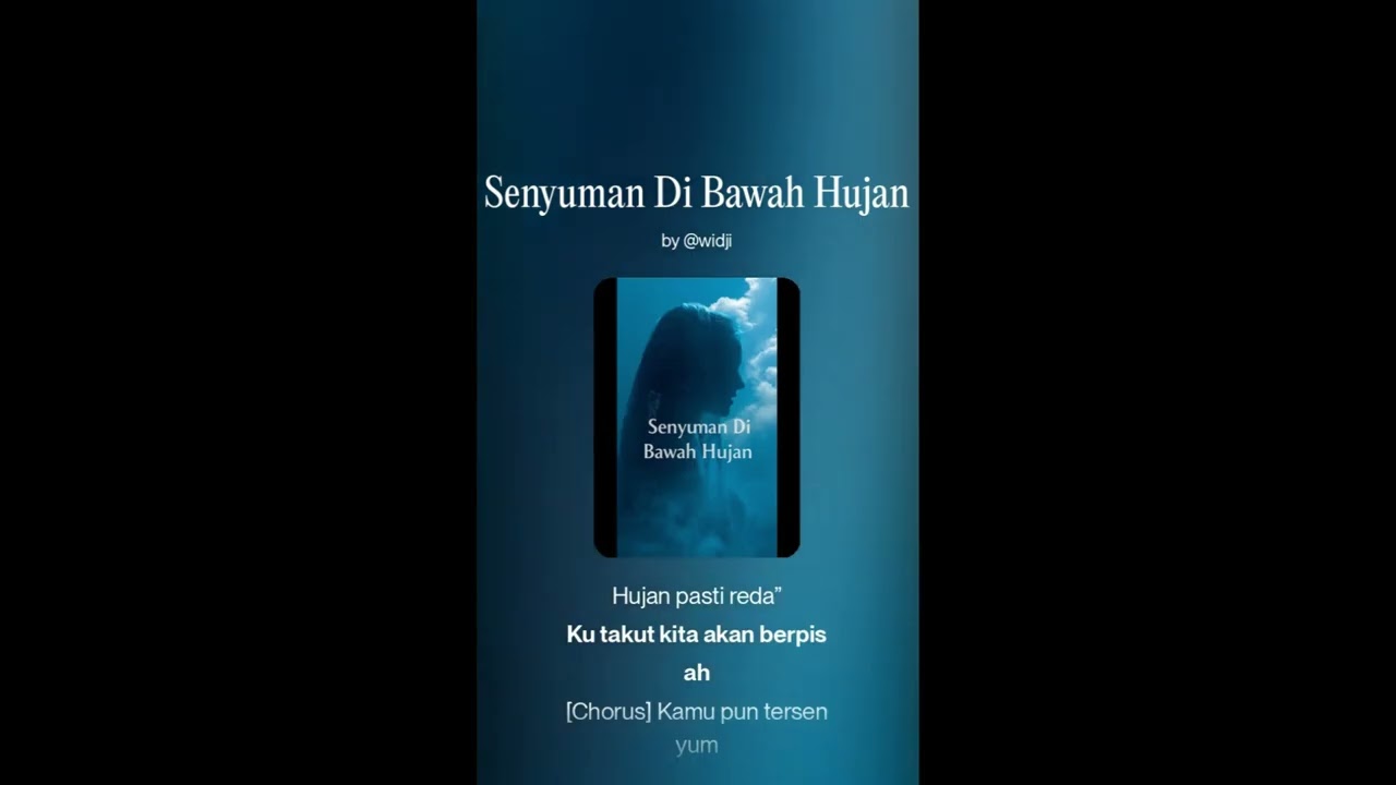 senyuman di bawah hujan