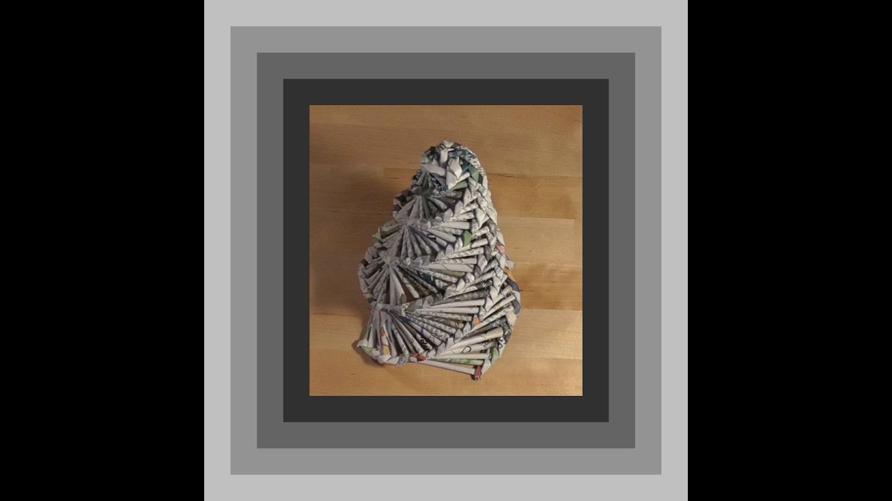 KmZ ~ Weihnachtsbaum aus Papierröllchen Christmas Tree