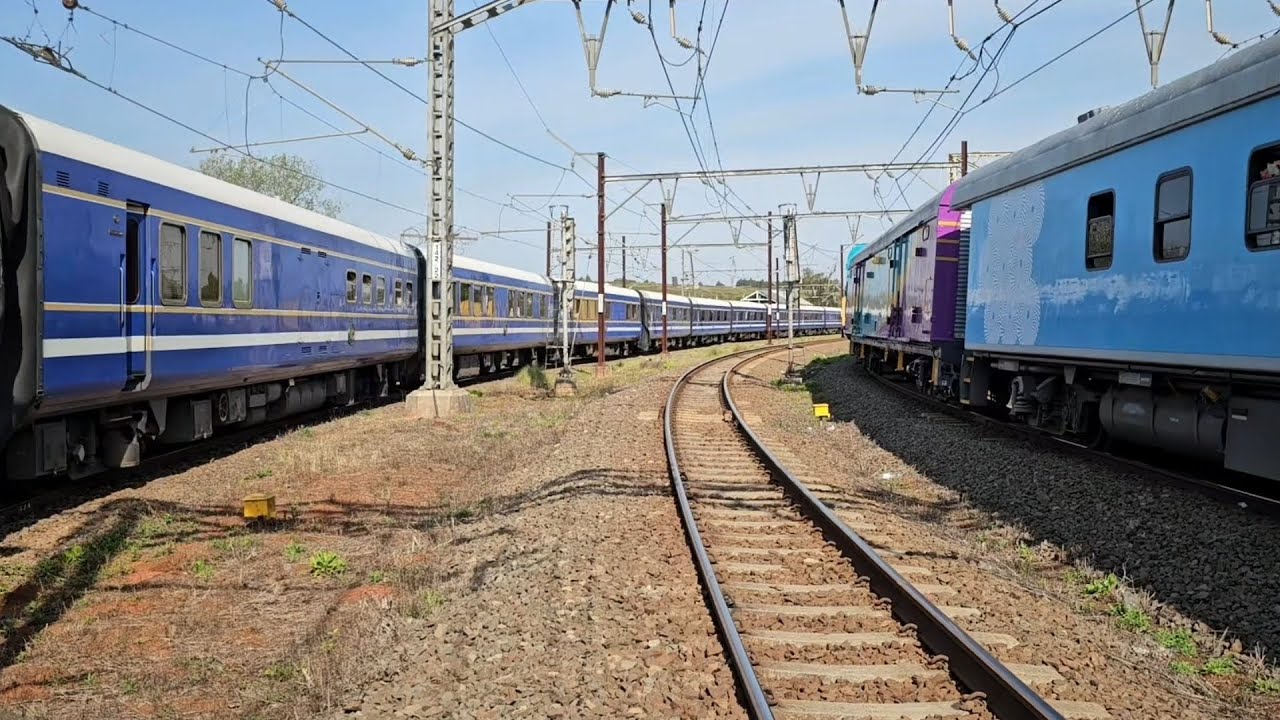 The one and only Blue Train on the NATCOR mainline between Johannesburg and Durban