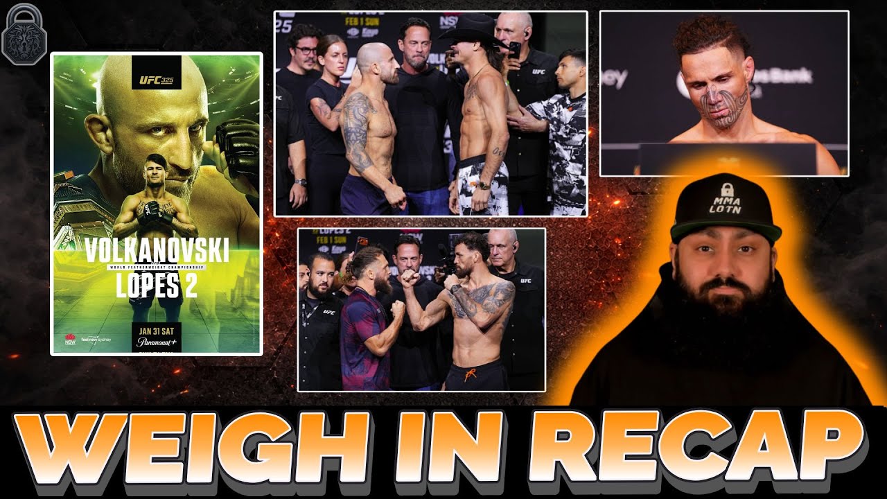 UFC 325 Weigh In Recap | Predictions and Analysis