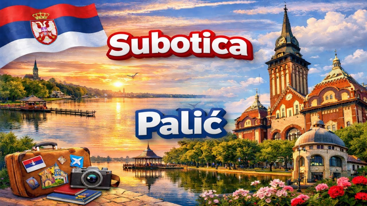 Суботица Палич Сербия путешествие с ребенком 4K/ Subotica Palic Serbia travel with Kids walking vibe