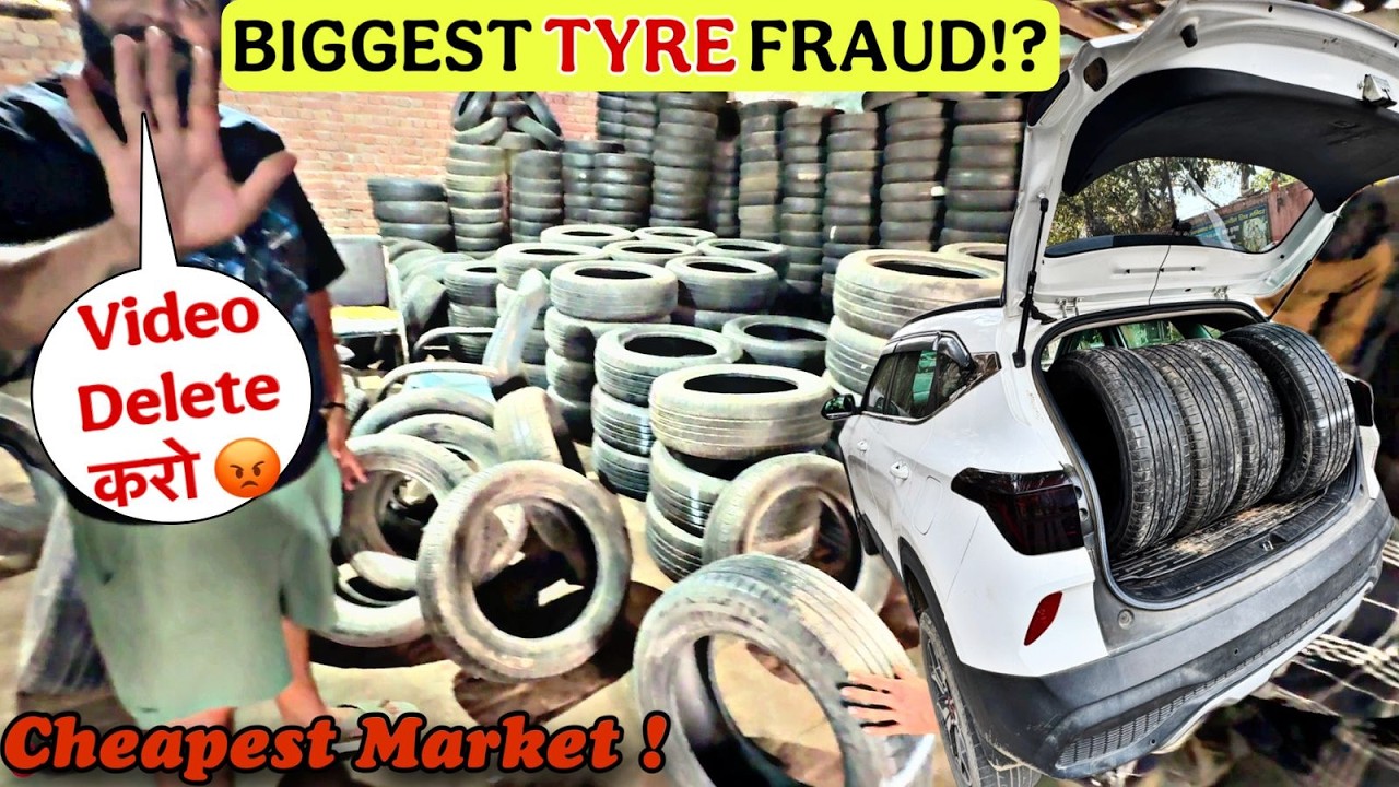 ₹500 रुपये में Tyres 😱 Delhi’s BIGGEST TYRE MARKET ⚠️ EXPOSED with Real Proofs !! 💸
