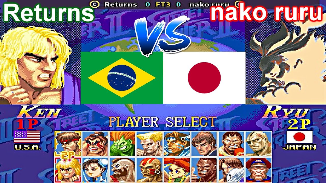 Hyper Street Fighter II: The Anniversary Edition - Returns vs nako ruru FT3