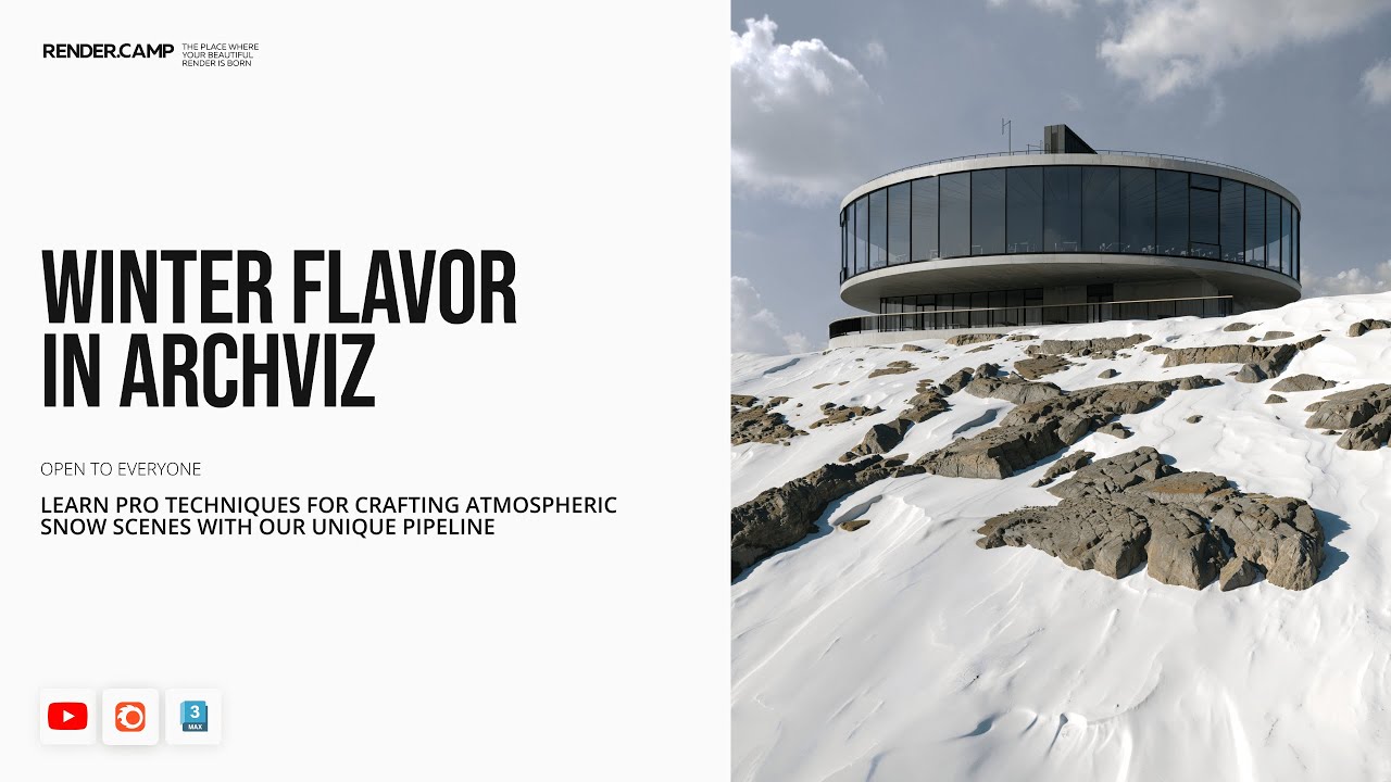 Capture Perfect Winter Mood in 3Ds Max & Corona Renderer 🔥 ArchViz Tutorial for Advanced 3D Artists