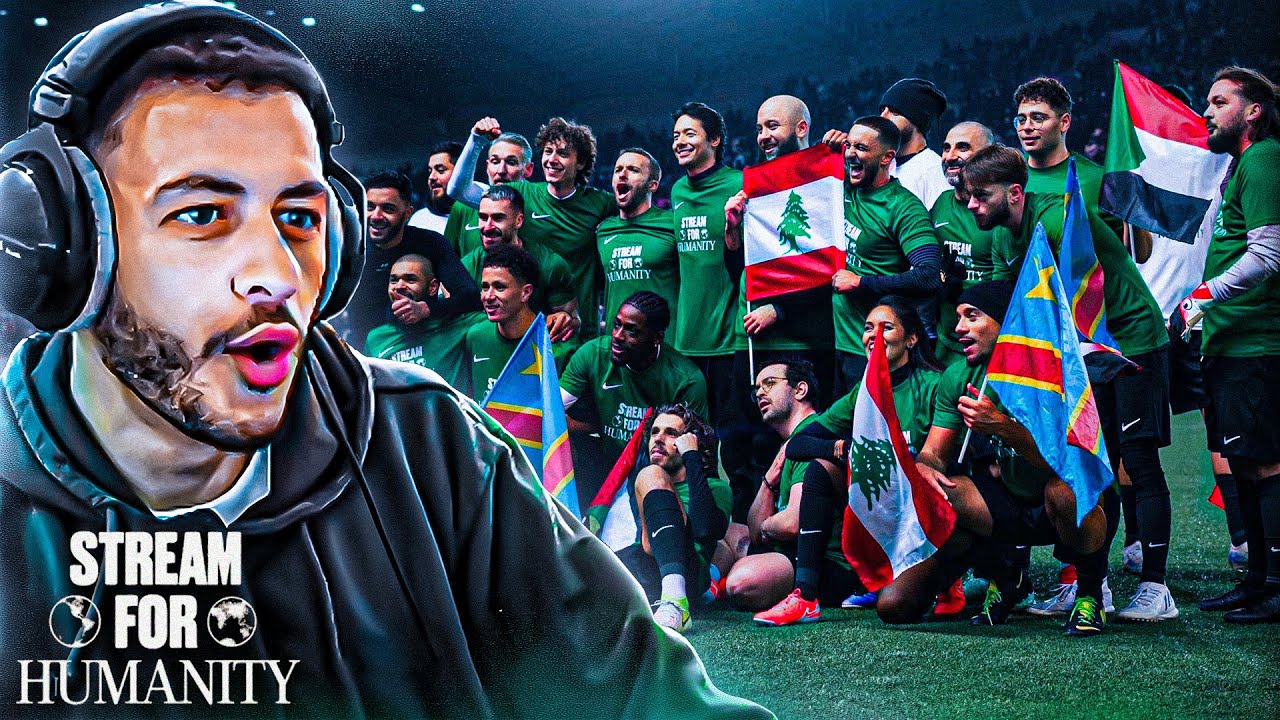 JE RÉAGIS AUX MEILLEURS MOMENTS DU MATCH AMINE VS INOXTAG (Stream For Humanity)