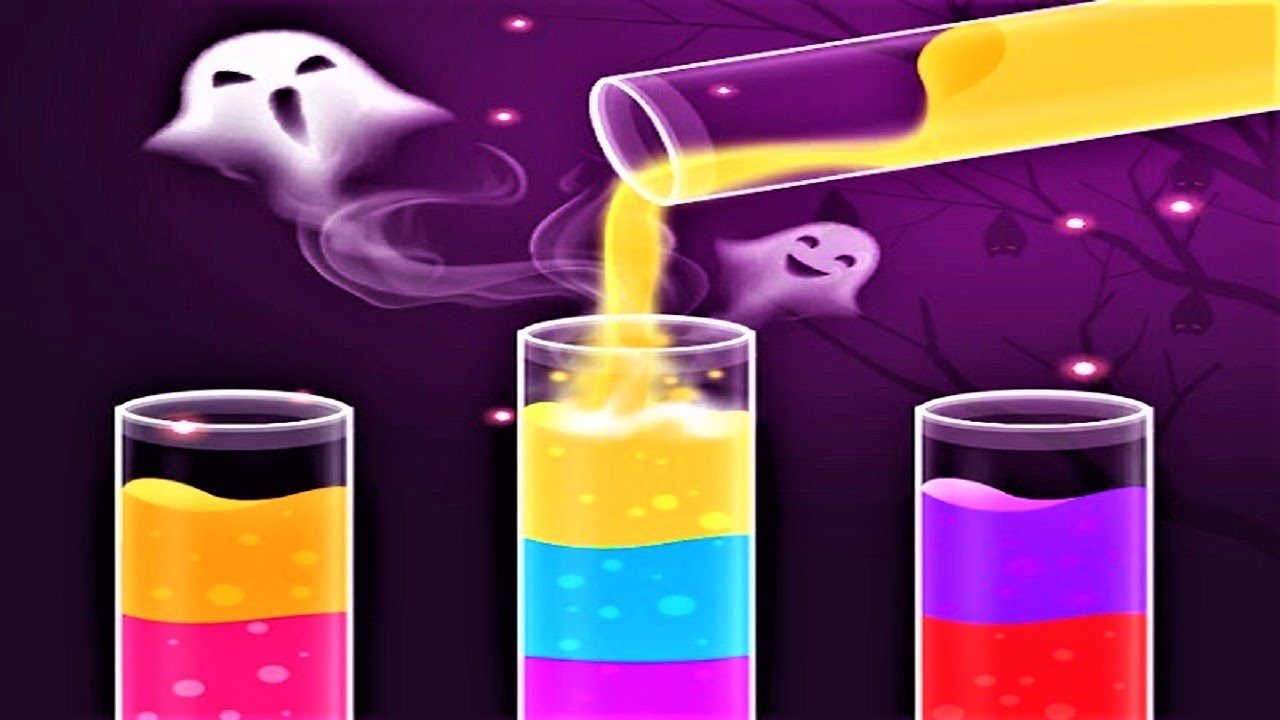 🟡 Color Water Sort Woody Puzzle 🟣 GAMEPLAY Levels 1-15 (Android, iOS)