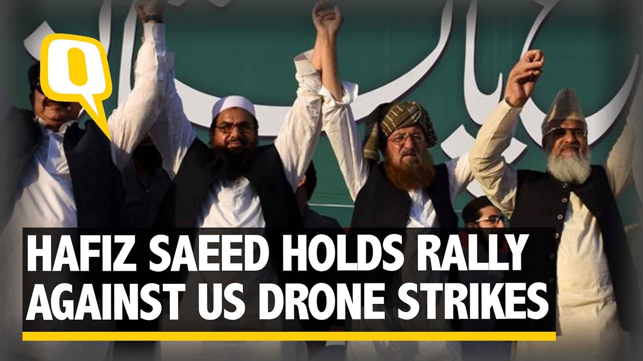 The Quint: Hafiz Saeed Holds Anti India-US Rally as Modi En Route to USA