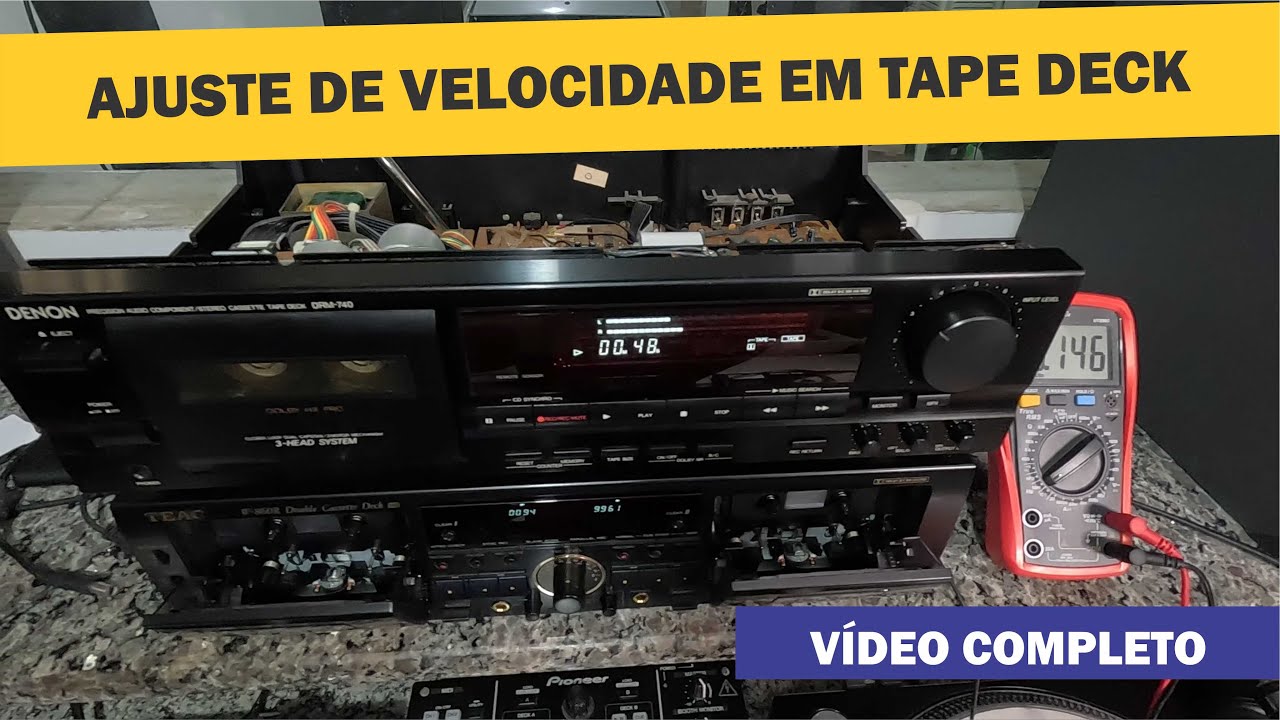 Ajuste de velocidade e calibração em Tape Deck de forma simples