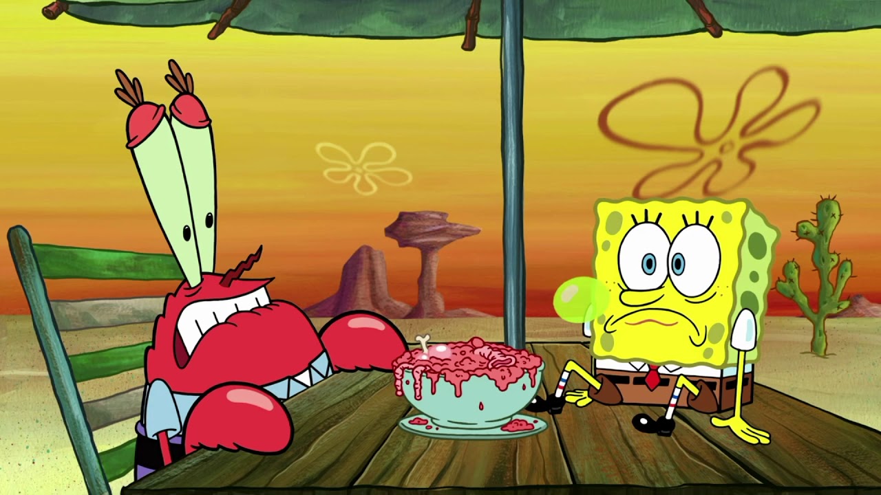 Spongebob Finds Out Mr.Krabs Likes Chum.