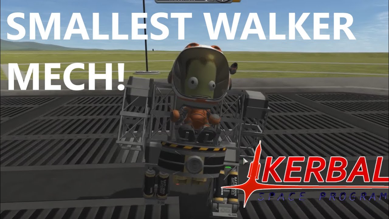 SMALLEST Walker Mech | Kerbal Space Program