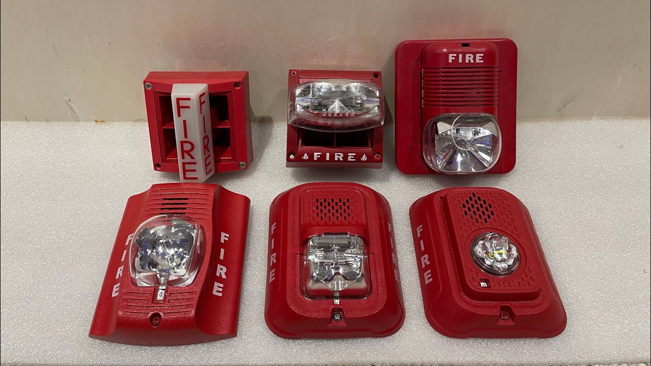 Six Generations of System Sensor Fire Alarm Devices