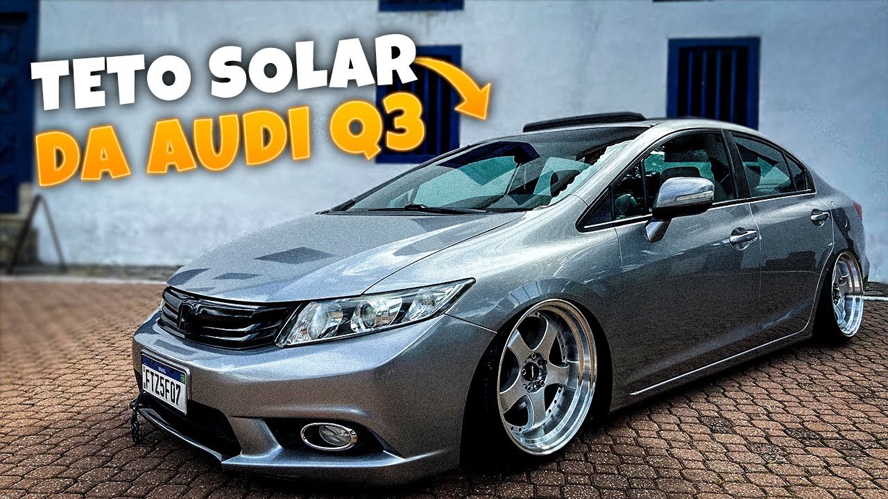 CIVIC G9 SUSPENSÃO A AR RODAS TALA 9,5 FULL RODERA E O SEGREDO DO TETO SOLAR CONFIRA