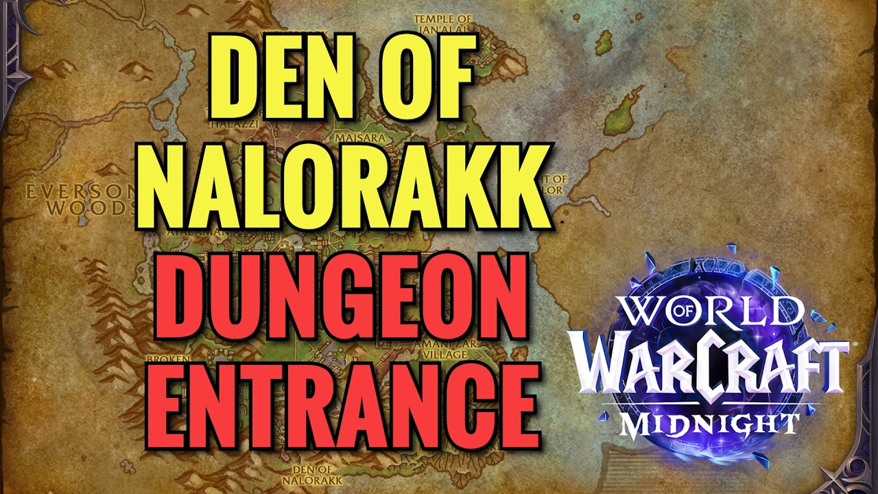 Den Of Nalorakk Dungeon Entrance Location (WoW Midnight)