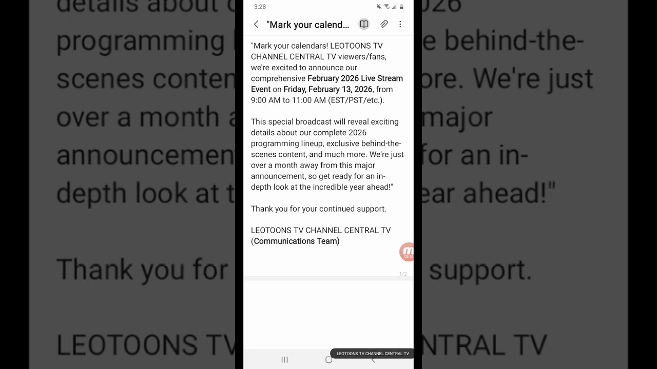 Official Program Reveal: LEOTOONS TV CHANNEL 2026 Season Launch Event