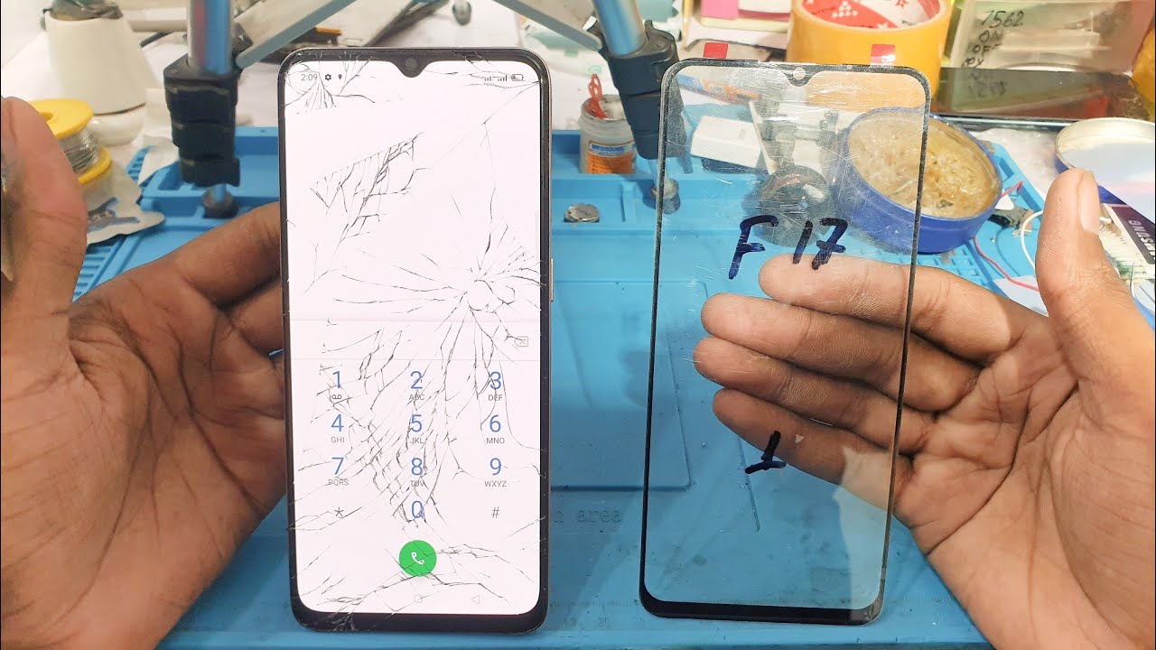 How To OPPO F17 Broken Touch Glass Replacement