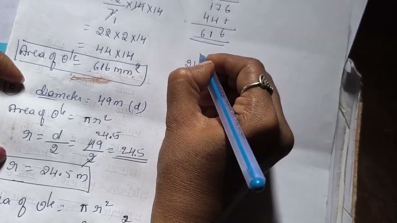  Class 7.   Perimeter and area exercise 9.2