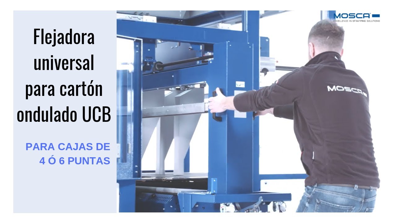 Flejadora universal para cartón ondulado UCB | Mosca