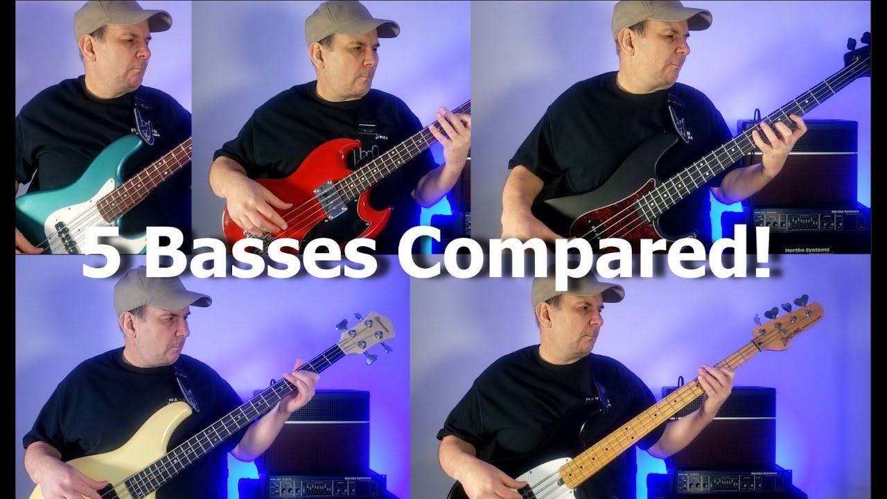 Is your bass guitar tone control Magic or Tragic? 5 basses compared: MC924 LEB-2N PB20 EB-0 RB650