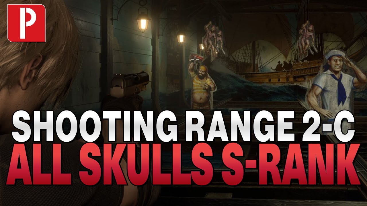 Shooting Range 3-C All Skulls & S Rank in Resident Evil 4 Remake