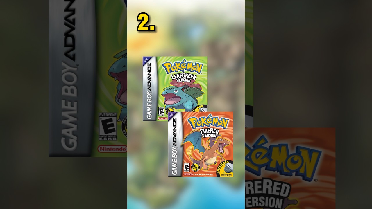 Ranking Every Pokemon Game on the Nintendo Gameboy Advanced