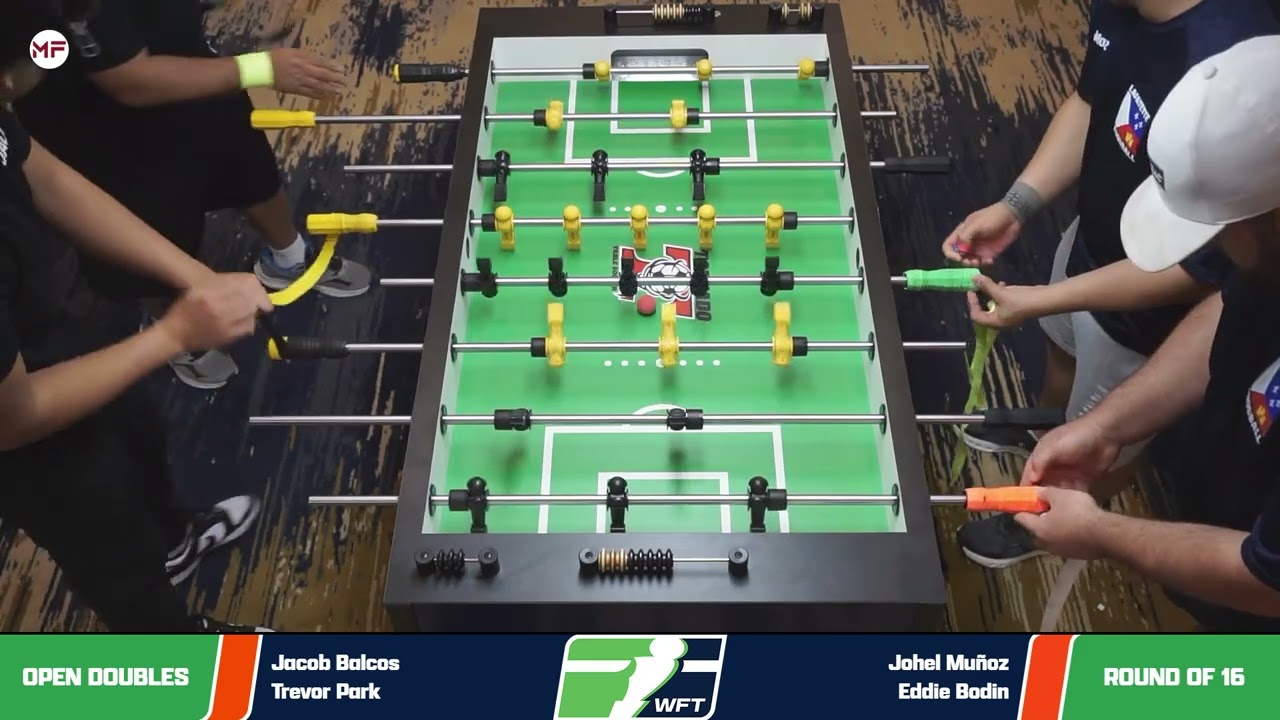World Foosball Tour  |  Trevor Park & Jacob Balcos vs Johel Muñoz & Eddie Bodin