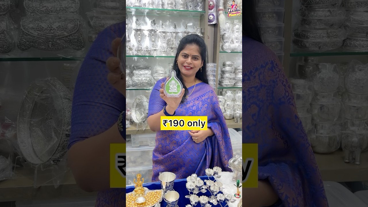 No making & no wastage silver pooja items #harikachanduvlogs #silverpoojaitems #silvershopping