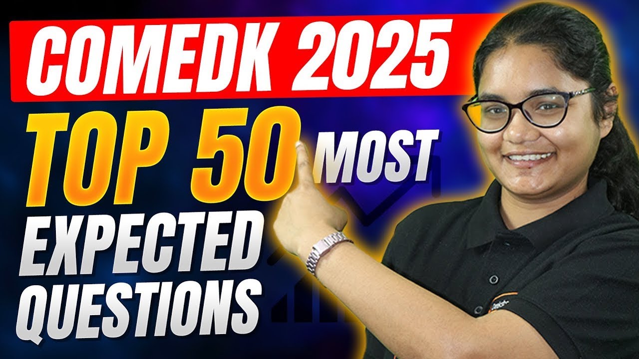 Most Expected Chemistry MCQs For COMEDK 2025 🔥 - Top 50 COMEDK MCQS 📘
