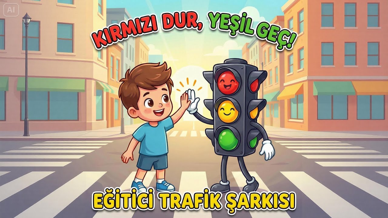 Kırmızı Dur, Yeşil Geç 🚦 Trafik Kuralları Şarkısı | Eğitici Çocuk Şarkıları
