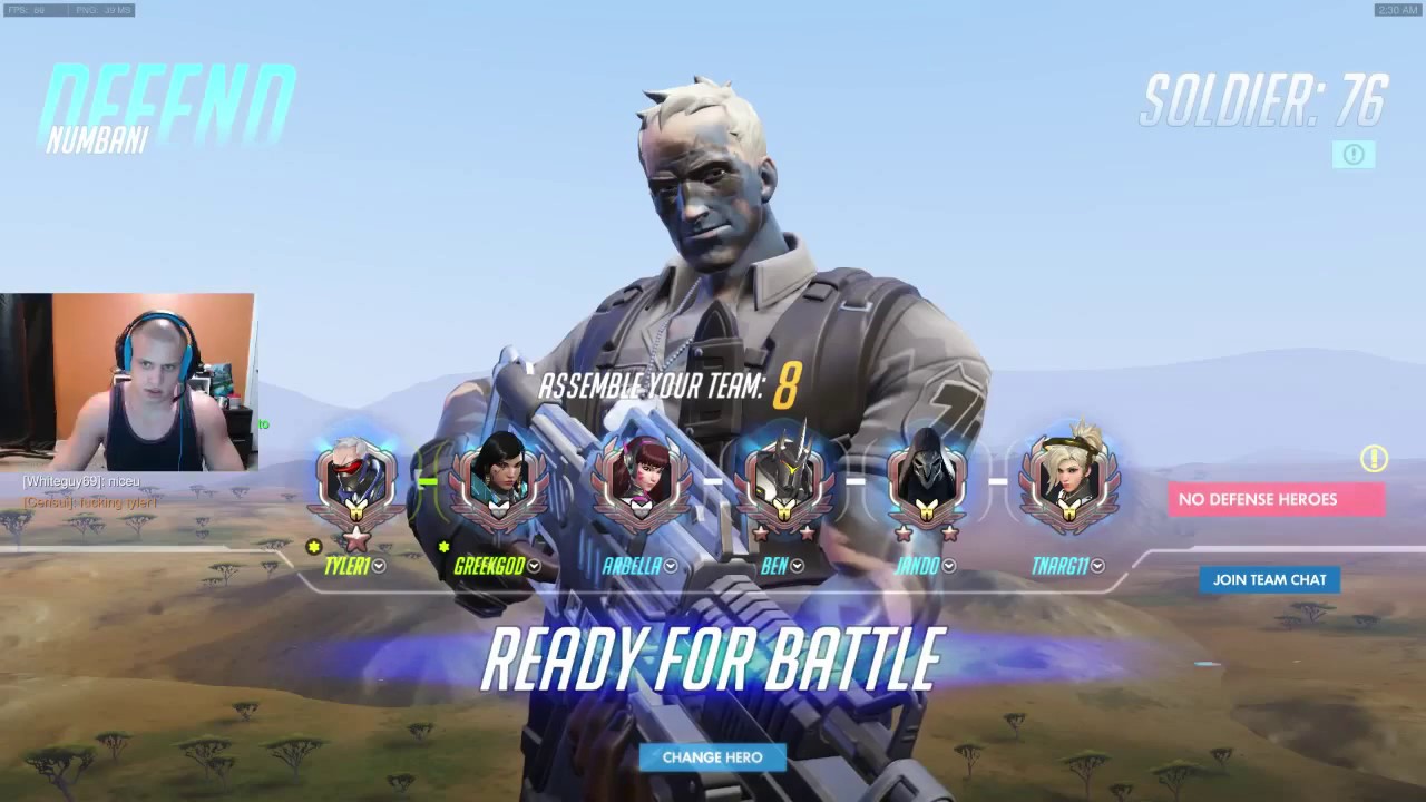 Tyler1 Plays Overwatch With Greekgodx (Part 3) [VOD: April 09, 2017]