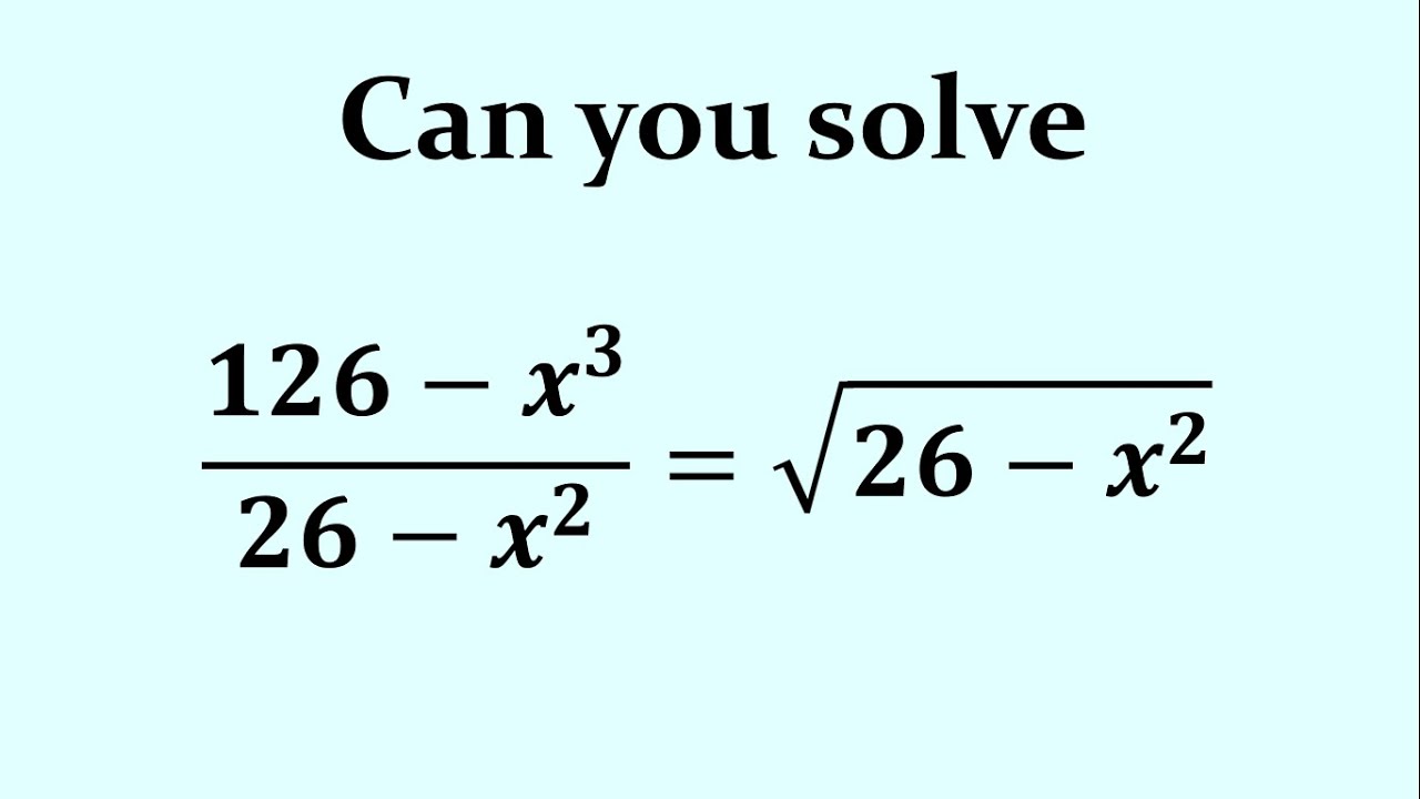 The EASIEST Way to Solve Radical Math Challenge