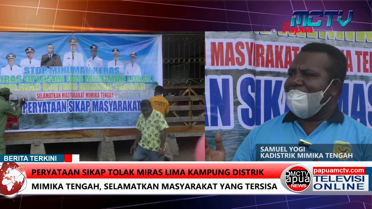 Peryataan Sikap Tolak Miras Lima Kampung Distrik Mimika Tengah, Selamatkan Masyarakat Yang Tersisa