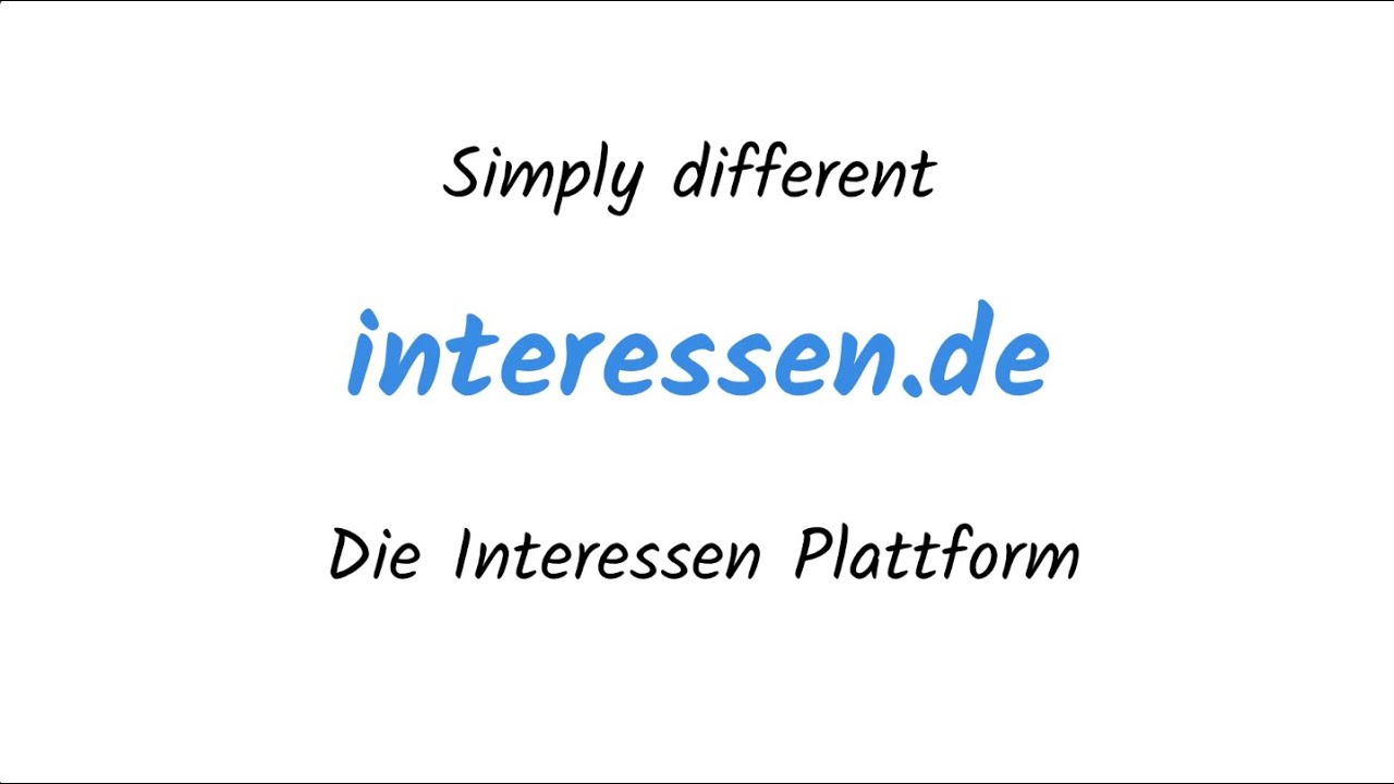 Leute kennenlernen &uuml;ber gemeinsame Interessen auf interessen.de