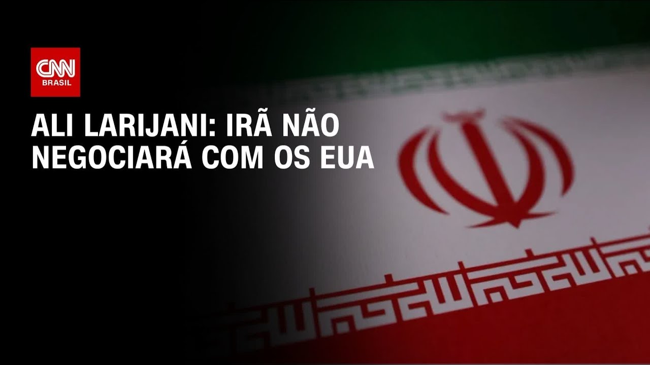 Irã “não negociará” com os EUA, afirma Larijani | LIVE CNN