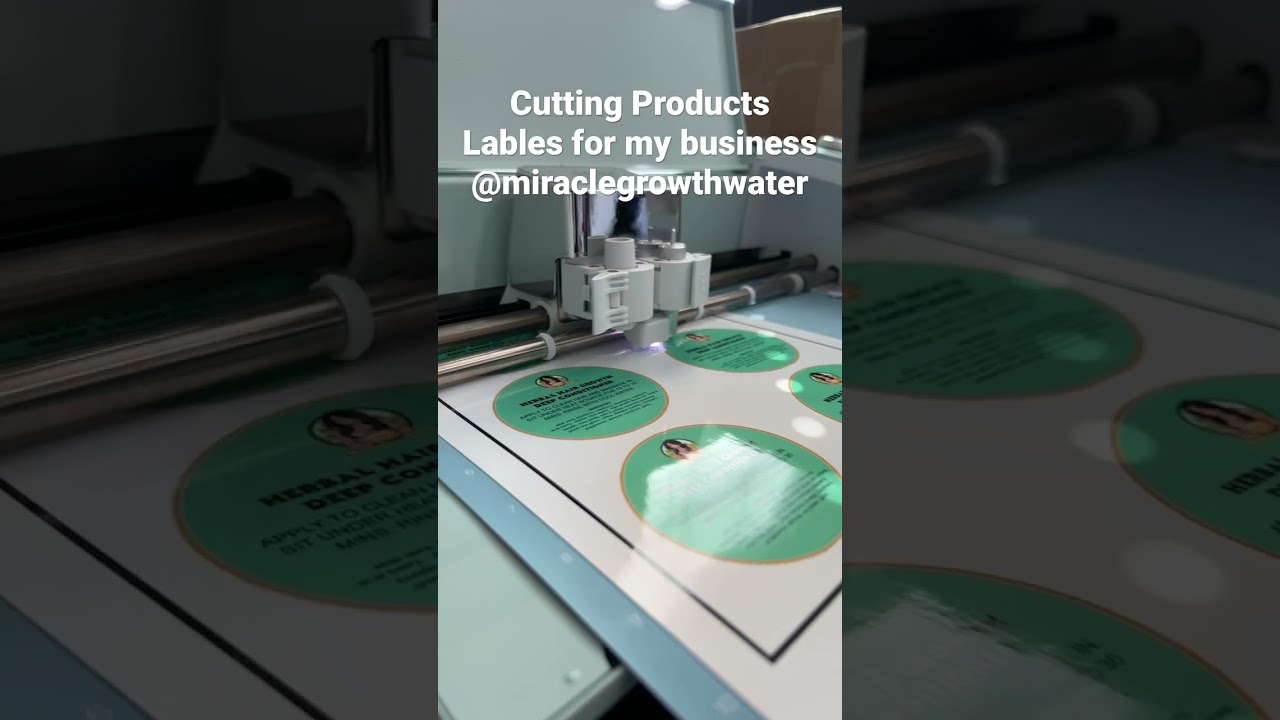 РЕЗКА ЭТИКЕТОК ДЛЯ ПРОДУКТОВ С ПОМОЩЬЮ МАШИНЫ CRICUT 